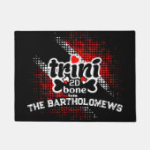 Vlag van Trinidad en Tobago Dot Deurmat (Voorkant)