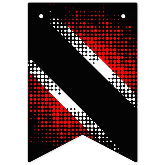 Vlag van Trinidad en Tobago Dot Vlaggetjes (Derde vlag)