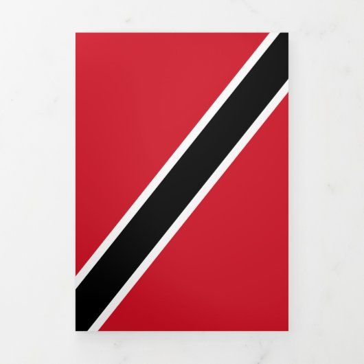 vlag van Trinidad en Tobago Drieluik Kaart (Cover)