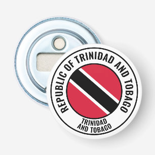 Vlag van Trinidad en Tobago: een prachtig patriott Button Flesopener