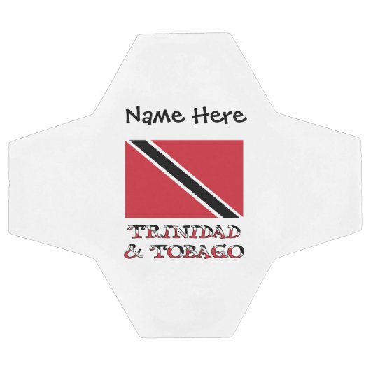 Vlag van Trinidad en Tobago en Trinidadian met naa Voetbal (Enkel)