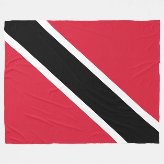 Vlag van Trinidad en Tobago Fleece Deken (Voorkant (Horizontaal))