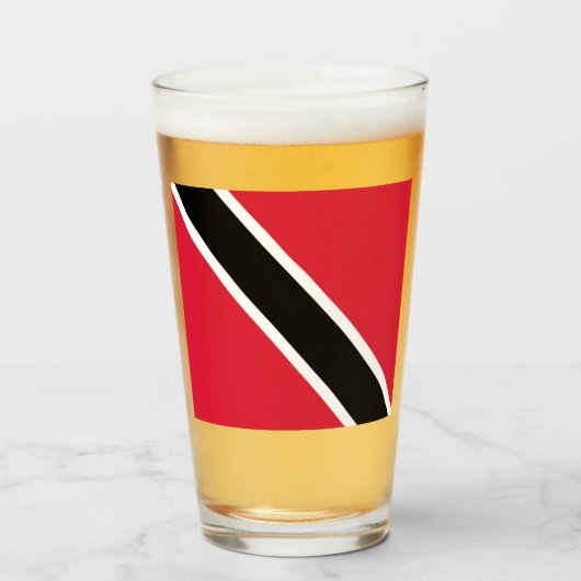 vlag van Trinidad en Tobago          Glas (Voorkant gevuld)