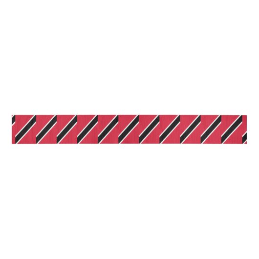 vlag van Trinidad en Tobago Grosgrain Lint (Voorkant)