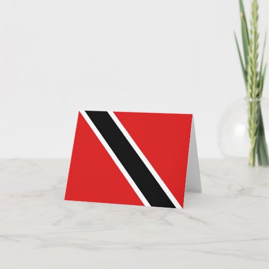 Vlag van Trinidad en Tobago Kaart (Voorkant)