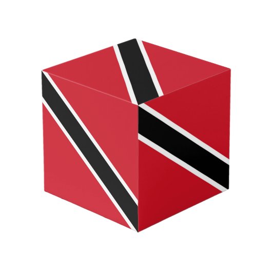 vlag van Trinidad en Tobago Kubus (Achter hoekig)