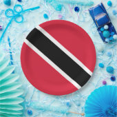 Vlag van Trinidad en Tobago Papieren Bordje (Feest)