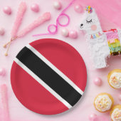 Vlag van Trinidad en Tobago Papieren Bordje (Feest)