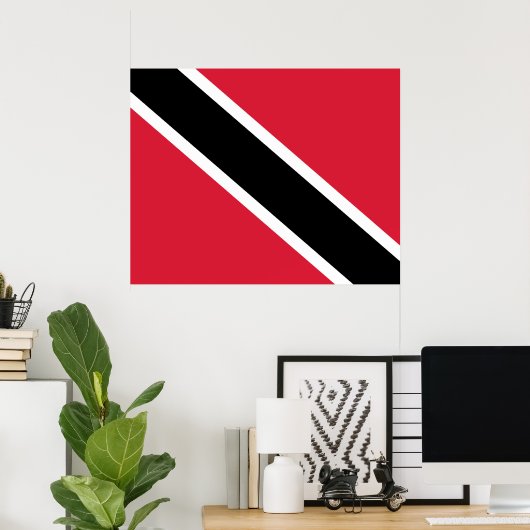 Vlag van Trinidad en Tobago Poster (Thuiskantoor)