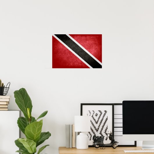 Vlag van Trinidad en Tobago Poster (Thuiskantoor)