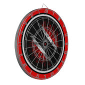 Vlag van Trinidad en Tobago (Putpatroon) Dartbord (Voorkant Links)