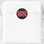 Vlag van Trinidad en Tobago Ronde Sticker (Tas)