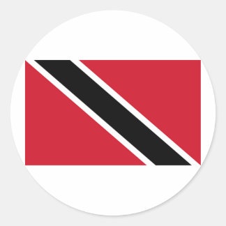 Vlag van Trinidad en Tobago Ronde Sticker