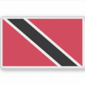 Vlag van Trinidad en Tobago Sticker (Voorkant)