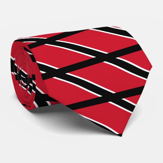 Vlag van Trinidad en Tobago Stropdas (Opgerold)