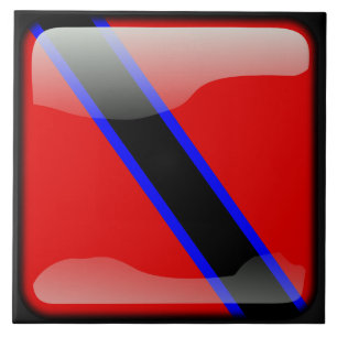 Vlag van Trinidad en Tobago Tegeltje