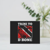 Vlag van Trinidad en Tobago - Trini t/m D Bone Briefkaart (Staand voorkant)