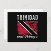 Vlag van Trinidad en Tobago verhit Briefkaart (Voorkant / Achterkant)