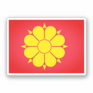 Vlag van Trondheim, Noorwegen Sticker