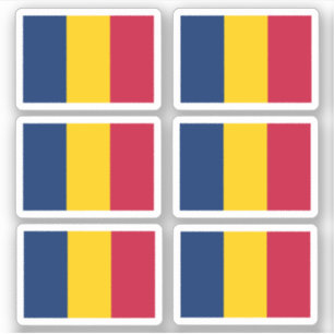 Vlag van Tsjaad - een collectie sticker