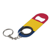 Vlag van Tsjaad Mini Flessenopener (Voorkant Gekanteld)