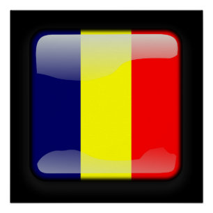 Vlag van Tsjaad Perfect Poster