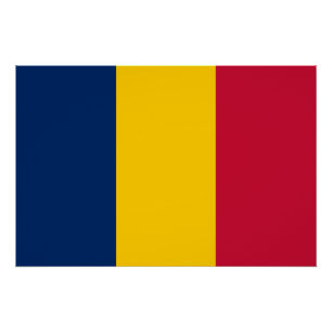 Vlag van Tsjaad Perfect Poster