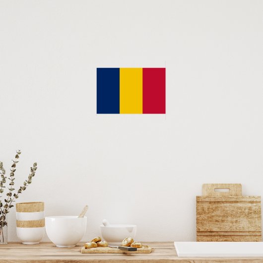Vlag van Tsjaad Poster (Keuken)