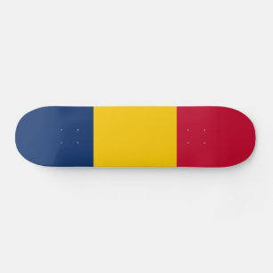 Vlag van Tsjaad Skateboard
