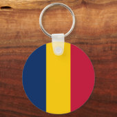 Vlag van Tsjaad Sleutelhanger (Voorkant)
