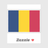 Vlag van Tsjaad Sticker (Vel)