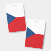 Vlag van Tsjechië Badge (Voor- en achterkant)