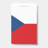 Vlag van Tsjechië Badge (Achterkant)