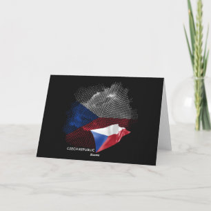 Vlag van Tsjechië Bedankkaart