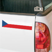 Vlag van Tsjechië Bumpersticker (Op Truck)