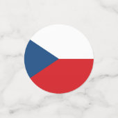 Vlag van Tsjechië Confetti (Kleine voorkant)