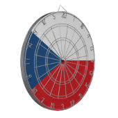 Vlag van Tsjechië Dartbord (Voorkant Links)