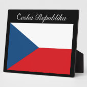 Vlag van Tsjechië Fotoplaat (Zijkant)