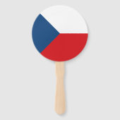 Vlag van Tsjechië Handwaaier (Achterkant)