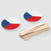 Vlag van Tsjechië Handwaaier (Niet-gemonteerd)
