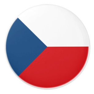 Vlag van Tsjechië Keramische Knop