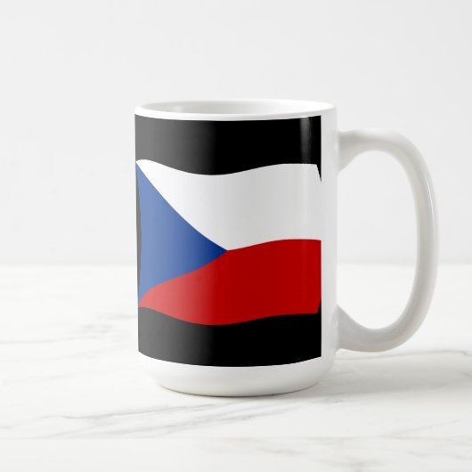 Vlag van Tsjechië mok (Rechts)
