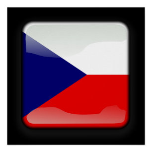 Vlag van Tsjechië Perfect Poster