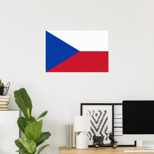 Vlag van Tsjechië Poster