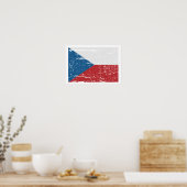 VLAG VAN TSJECHIË POSTER (Keuken)