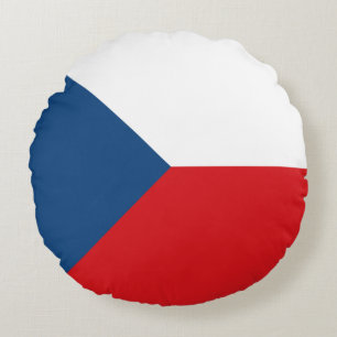 Vlag van Tsjechië Rond Kussen