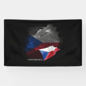 Vlag van Tsjechië Spandoek (Horizontaal)