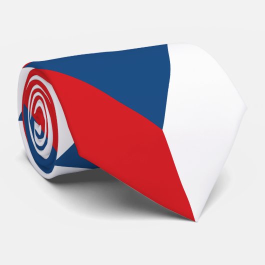 Vlag van Tsjechië Stropdas (Opgerold)