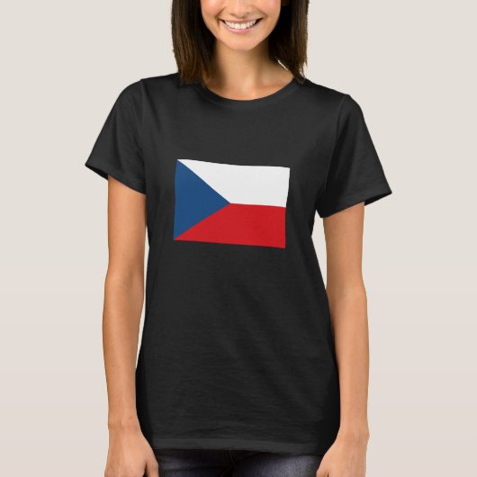 Vlag van Tsjechië T-shirt (Voorkant)
