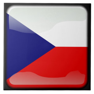 Vlag van Tsjechië Tegeltje